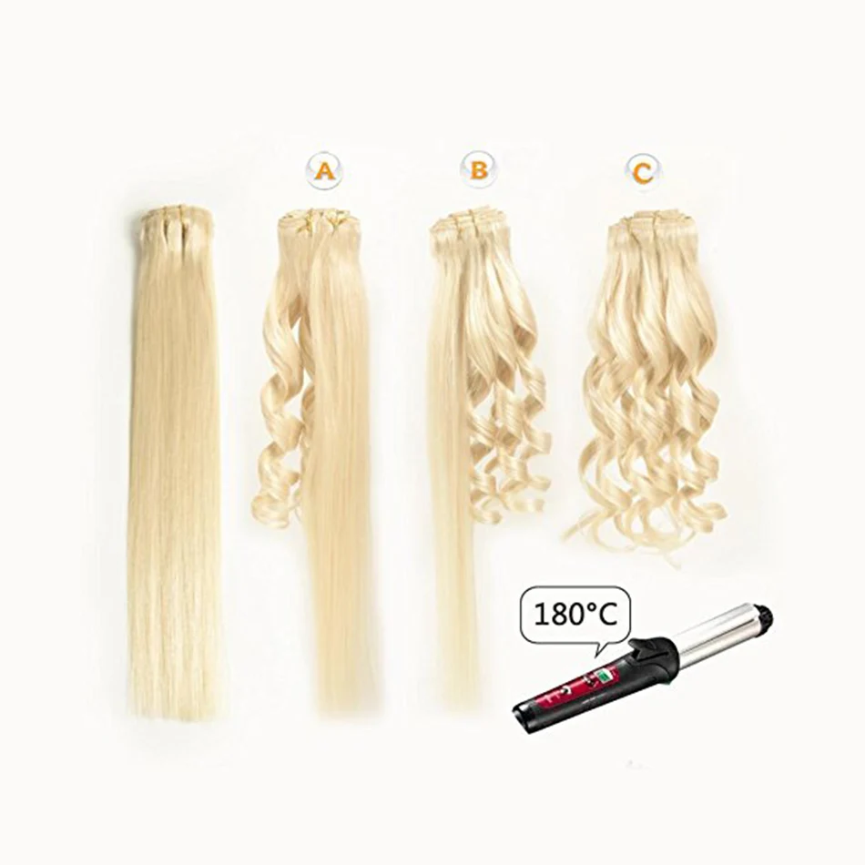 BHF Clip In Human Hair Extensions Straight Machine Made Remy 100% Chinese Full Head Hair Extension clips blonde 613# BHF Clip In Human Hair Extensions Straight Machine Made Remy 100% Chinese Full Head Hair Extension clips blonde 613#