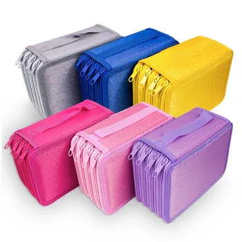 

72 Holes 4 Layers Pencil Case for School Student Oxford Bag Marker Storage Colored Pencils Pen School Supplies