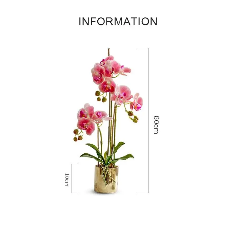 Высококачественный хорошо разработанный стол цветок+ ваза искусственный Голубь из латекса композиция цветок орхидеи Настоящее прикосновение ins Популярные