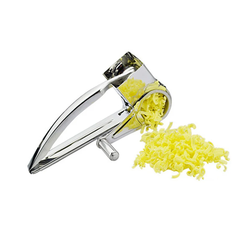 

PFDIYF New Rotary Cheese Grater Stainless Steel Cheese Slicer Cheese Butter Cutter For Cake Chocolate Kitchen Accessories