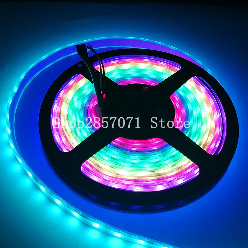 WS2811 5050 RGB Светодиодная лента 1 м/5 м 12 В постоянного тока белая печатная плата 2811