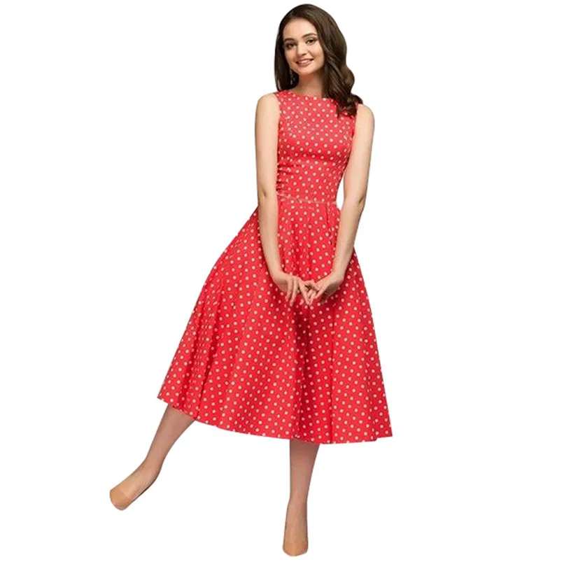 2018 Dot Sleeveless Vintage Z Dress Tops Long Sleeve Solid Dress Autumn Summe Women Button Down Vestido De Festa 40OC111 - 
