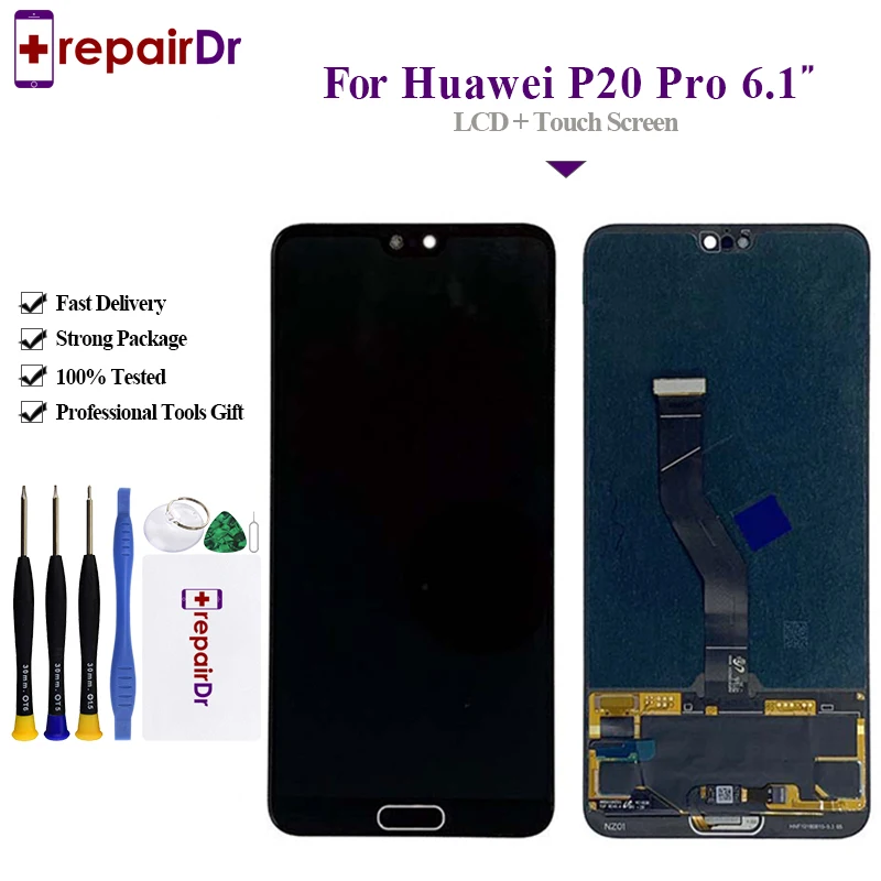 Оригинальный ЖК экран для Huawei P20 Pro 6 1 дюйма в сборе дигитайзер сенсорного экрана с