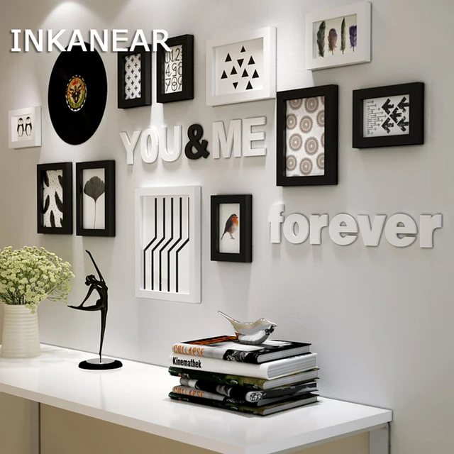 Fotolijsten Moderne Woonkamer Mode Schilderen Fotolijst Set Houten ... Fotolijsten Moderne Woonkamer Mode Schilderen Fotolijst Set Houten ...