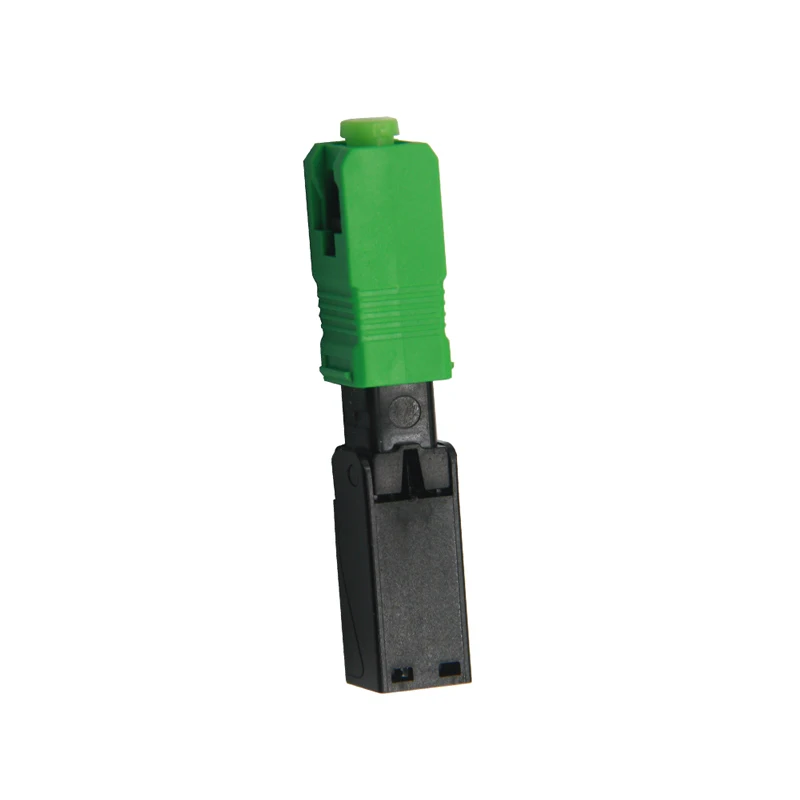

High quality 100PCS SC APC Fiber Optic Fast Connector FTTH Embedded SM SC Fiber optic quick connector Free Shipping