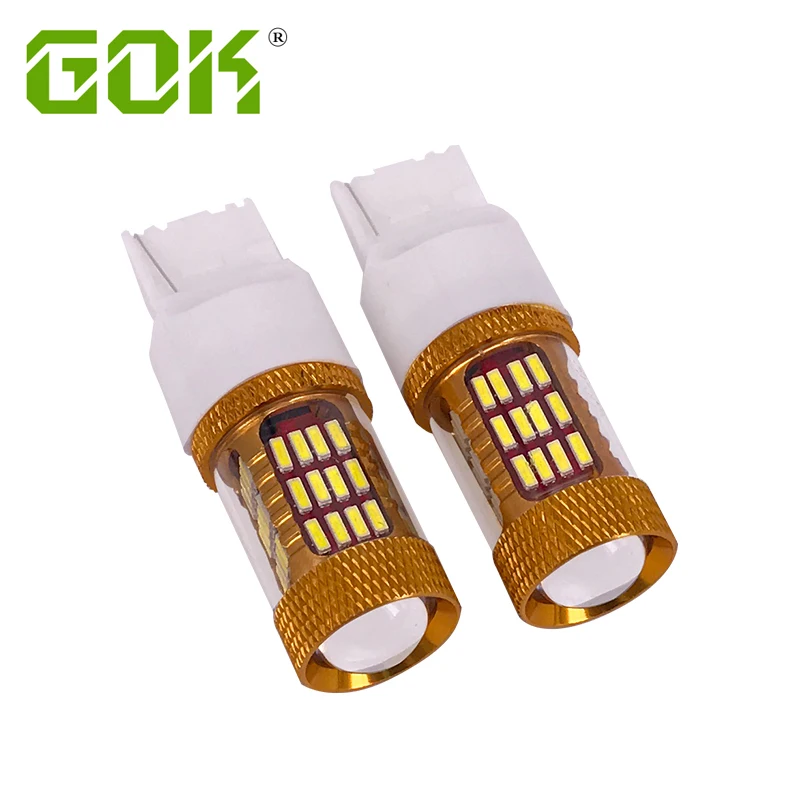 2шт T20 7443 7440 4014 чип светодиодный 60 SMD W21/5 Вт 30 Автомобильный сигнальная Поворотная