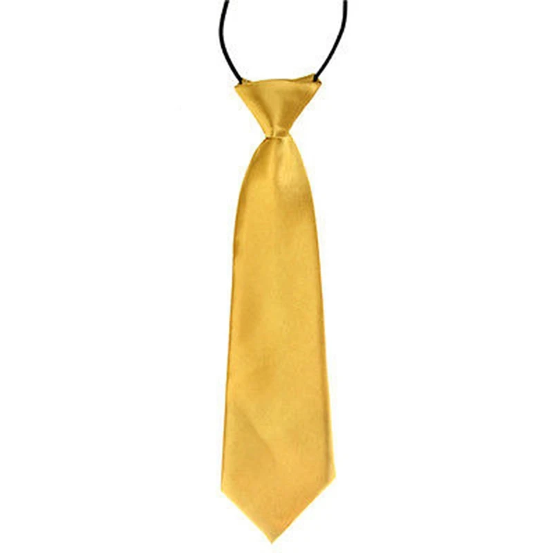 Детская одежда для маленьких мальчиков; классические 26 однотонные Цвет Регулируемый эластичный ошейник с "бабочкой" Детские шейный галстук W729 - Цвет: Dark Yellow