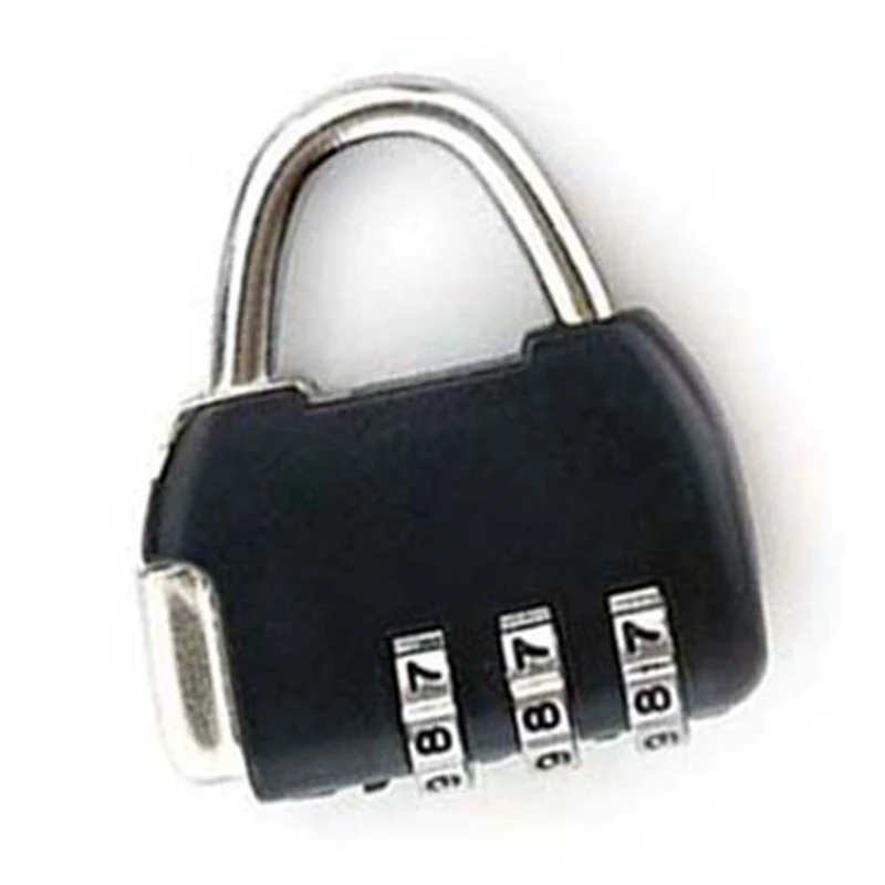 3 цифры пароль Комбинации чемодан с висячим замком Чемодан металлический кодовый замок Мини Кодовый ключом противоугонные замки