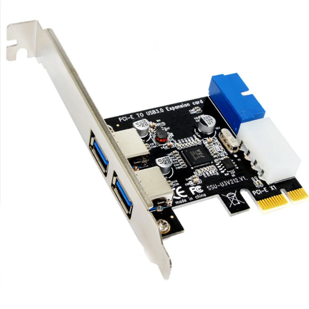 

20 Pin Front Interface Data Transfer Computer Add On For Desktop Board PC Super Speed PCIE Turn To USB Components Expansion Card