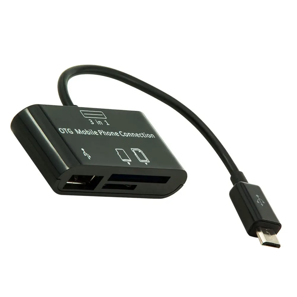 3в1 OTG USB Micro SD TF кард ридер адаптер для samsung Galaxy Tab 3 Tab4 S7 S6 S5 s4 s3 Note 5 Note4 Android Phone|tf card reader