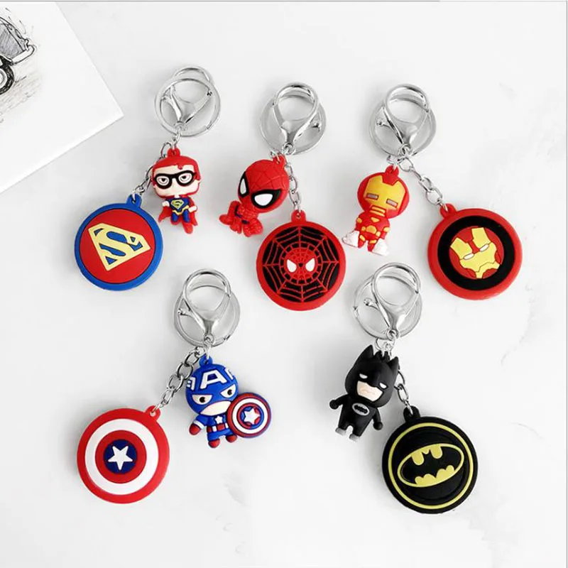 

2019 New Cartoon Anime Silicone Keychain llaveros Key Chain Bag Charm Women Men Key Holder porte clef marvel Stitch Chaveiro