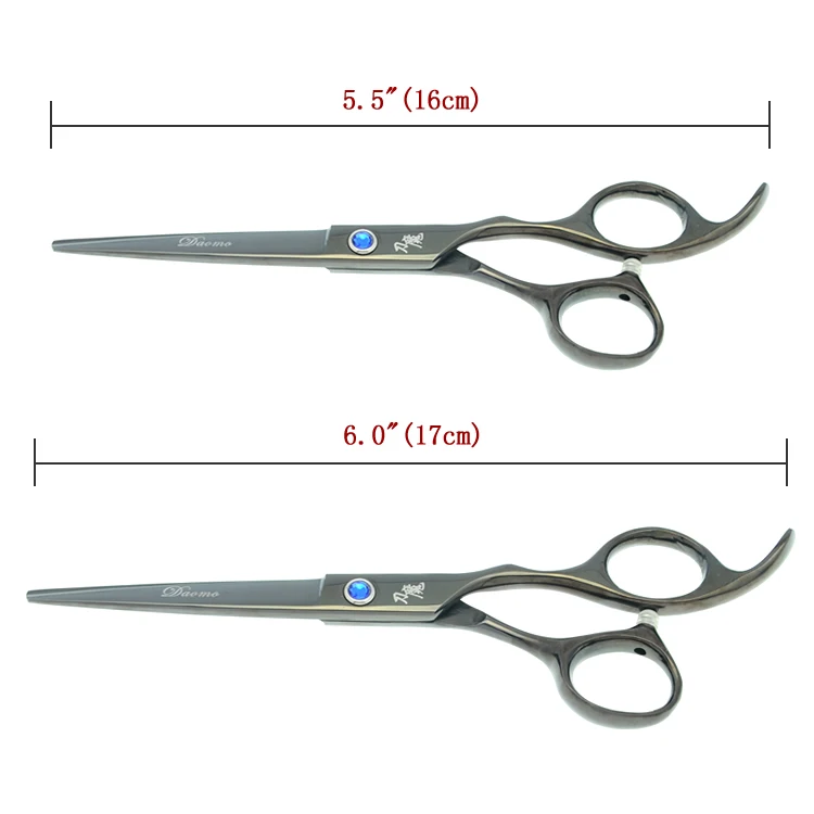 5," 6,0" профессиональный набор ножниц для волос Япония 440C парикмахерские ножницы салонные ножницы для резки ножницы с сумкой LZS0618