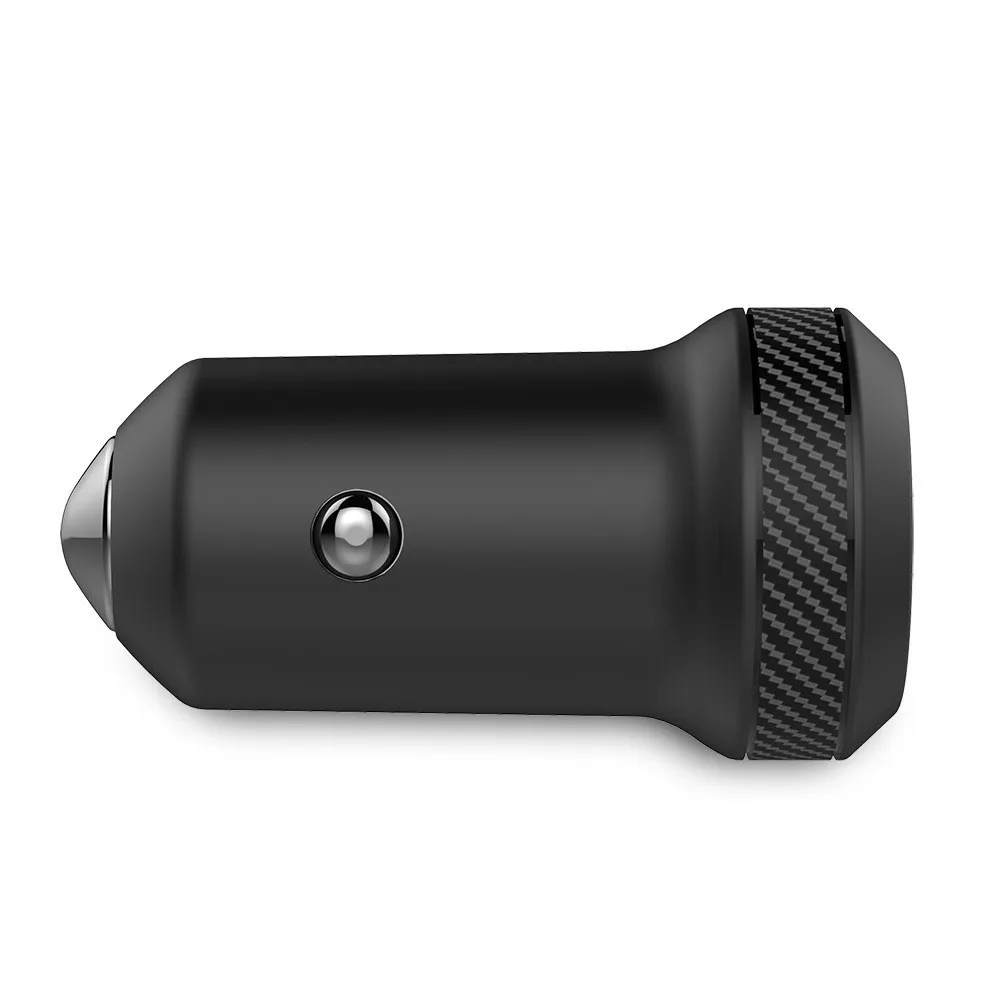 Автомобильное зарядное устройство SeenDa 27W PD3.0 Dual USB для iPhone XS Max 8 7 6 Type C PD Быстрая