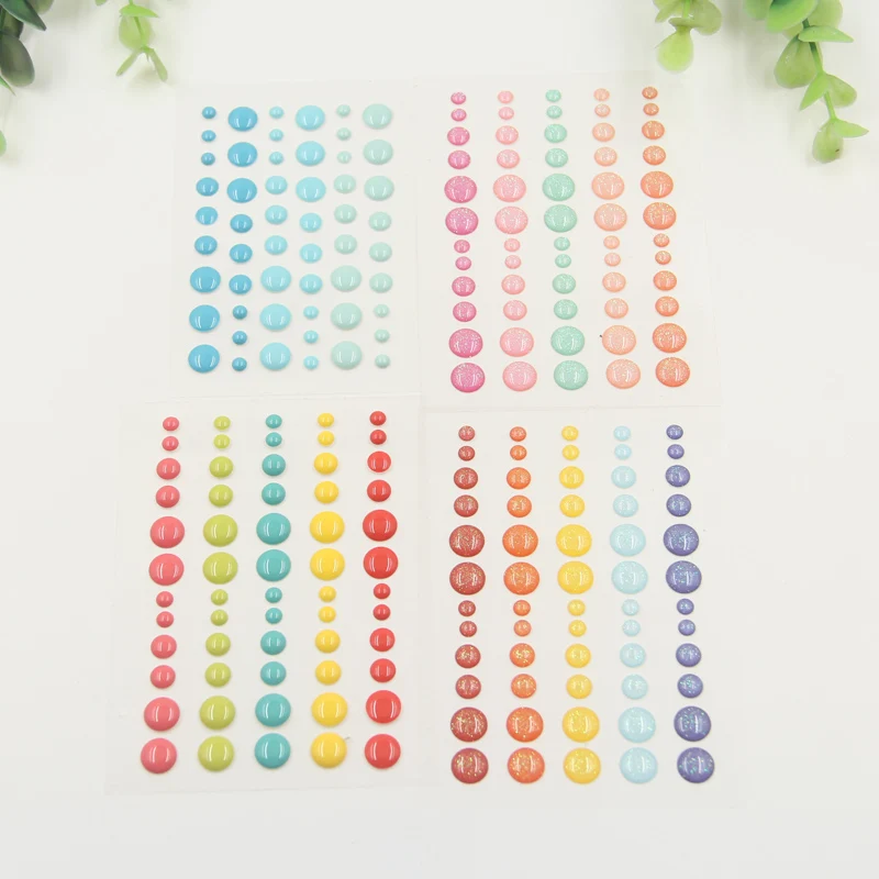 

Sugar Sprinkles Self- adhesive Enamel Dots Resin Sticker for Scrapbooking/ DIY Crafts/ Card Making Decoration