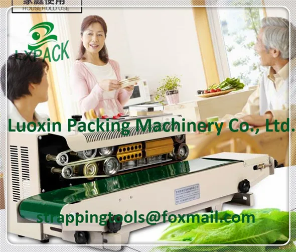 Horizontal Vertical Portable Stainless Steel Tilt Head Continuous Band Sealers Rapid Tabletop Free Standing Benchtop Band Sealer with Dry Ink Coding23