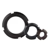 1pcs M45 M48 M50 M52 M55 M56 M60 M64 M65 M68 M70 M72 circle nuts four slots lock tight stop retreat nut GB812 carbon steel black ► Photo 2/3