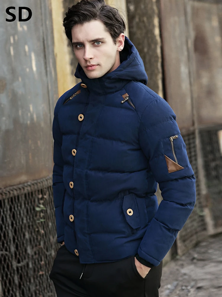 Winter Men's Long Jacket Parkas Men Warm Casual Parka Coat Thickening