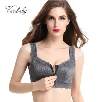 

Varsbaby women's sexy floral lace push up underwear wire free full cup bras