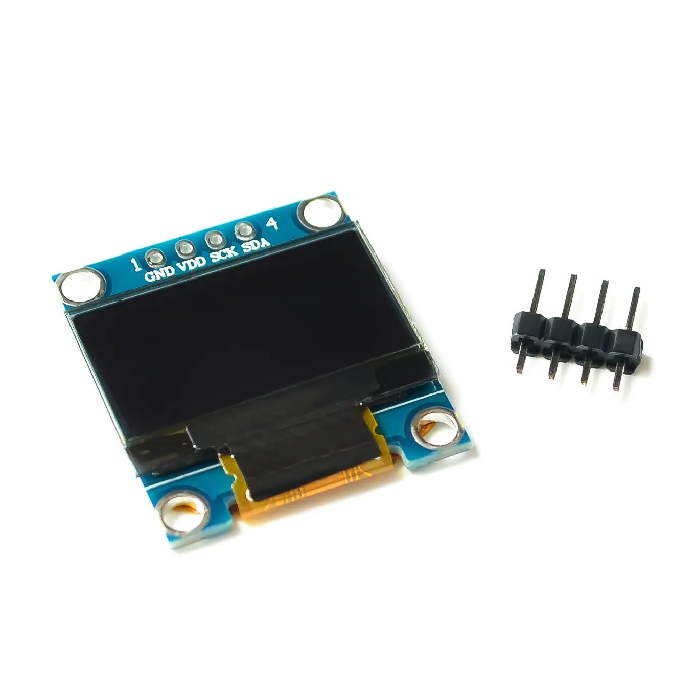 

White Blue color 128X64 OLED LCD LED Display Module For Arduino 0.91 0.96 1.3 I2C IIC Serial new original with Case