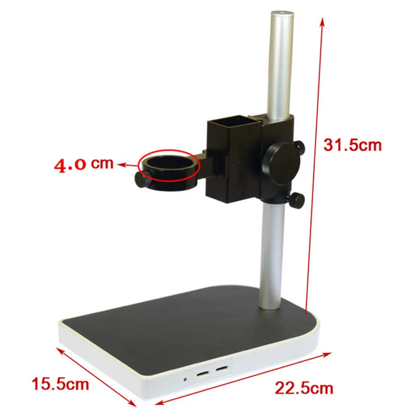 40mm Large Adjsutable Stereo Digital Industry Lab Microscope Lens Table Stand Dual Ring Holder | Инструменты