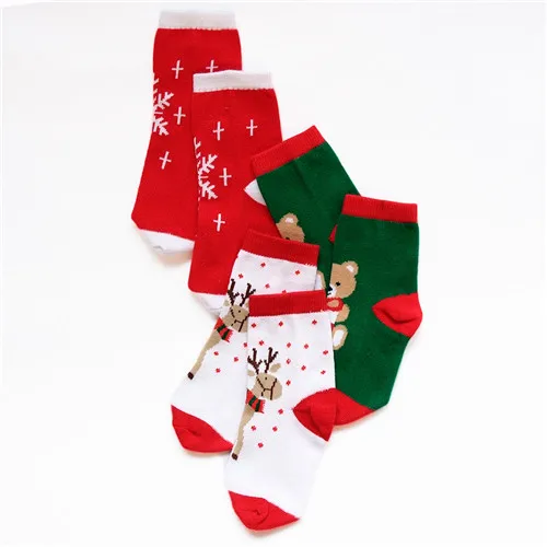 Носки для малышей милые хлопковые носки для новорожденных детские рождественские носки с рисунками из мультфильмов Рождественский подарок носки для девочек и мальчиков - Цвет: 8