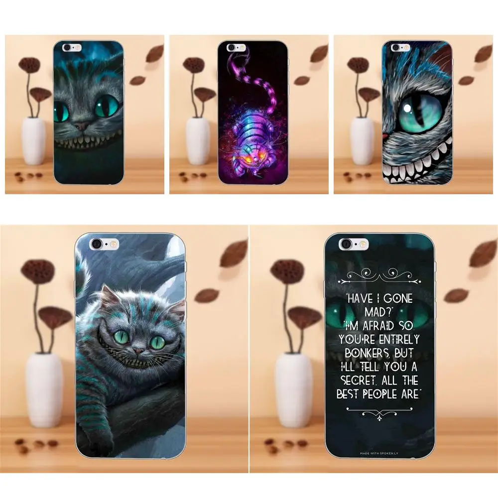 Phone Case Silicone For Huawei P7 Honor 4C 5A 5C 5X 6 6C 6A 6X 7 7X 8 9 V8 V10 Y3II Y5II Y6II G8 Play Lite Cheshire Cat | Мобильные