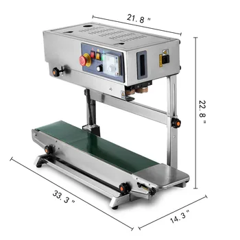 

Continuous Band Sealer CBS-730I with Digital Temperature Control (Stainless Steel) VERTICAL/HORIZONTAL
