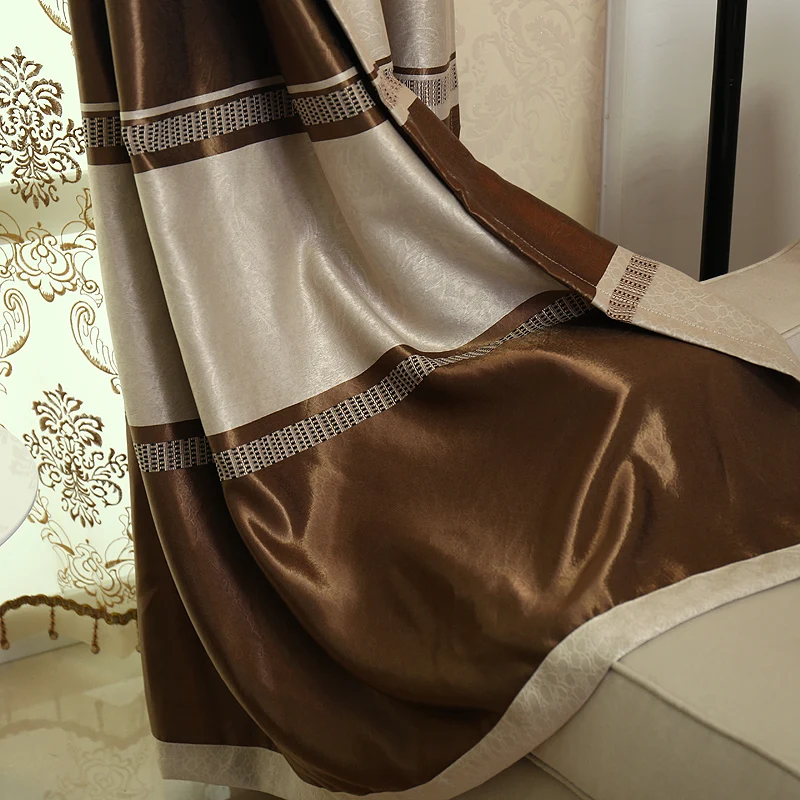 Luxury Curtains For Living Room Striped Window Kitchen Curtains For Bedroom Doors Drapes Blackout Curtain Cortinas