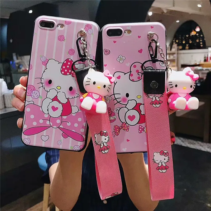 For iPhone XS Max Hello Kitty case,Cute Cartoon bear Soft