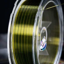 Рыболовный шнур, аксессуары, рыболовная леска, высокая водопроводная нейлоновая рыболовная леска, флуоресцентная желтая рыболовная снасть, 0,4#-8# поводок, проволока 100 м