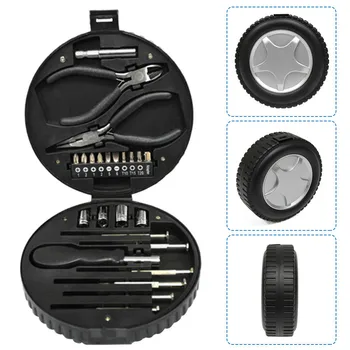 

24 PCS Tire Type Carbon Steel Socket Set Car Repair Tools Ratchet Torque Combo Tools Kit Auto Repairing with box