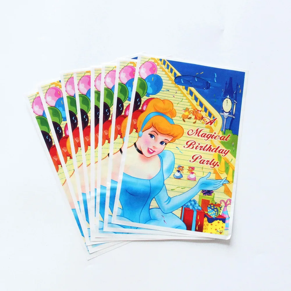 50pcs/lot Party Supplies Gift Bag loot Bag Tinkerbell Sesame Street Cartoon Theme Party Festival&event Birthday Decoration Favor