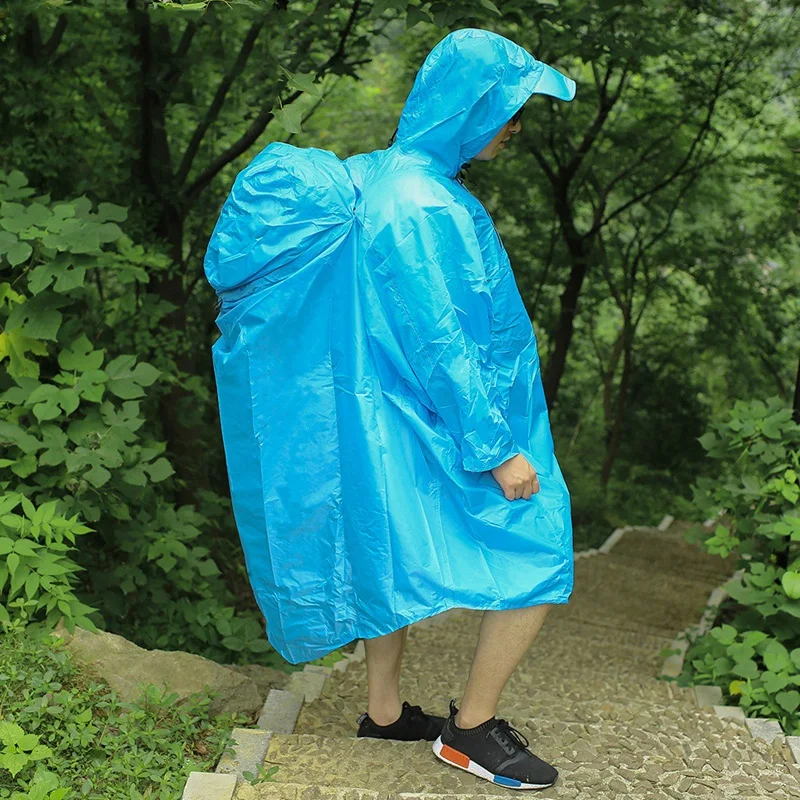 Открытый сиамский плащ альпинистский походный портативный рюкзак плащ-накидка Рюкзак для фотоаппарата плащ