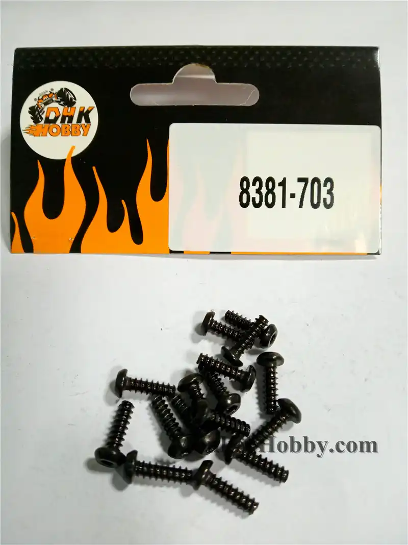 DHK RC автозапчасти 8381 703 B головка винт грубая резьба (BB3*10 мм) (16 шт)|Детали и