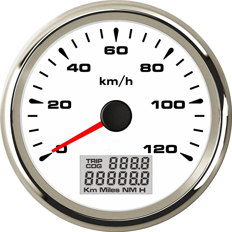 Новинка! GPS Спидометр 85 мм 120 км/ч 9 32 В с подсветкой 8 цветов для автомобилей