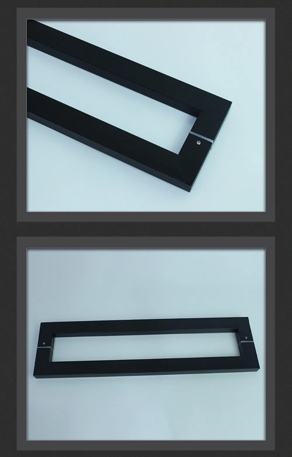 Матовый черный, благородная квадратная ручка из нержавеющей стали, ванная деревянная/стеклянная дверная ручка, 600 мм