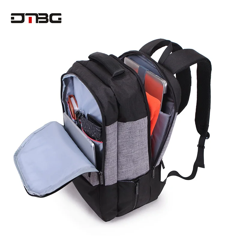 

DTBG 17" Laptop Backpack Business Backpack With USB Charging Port Water-Resistant Multi-compartment Unisex School Backpack