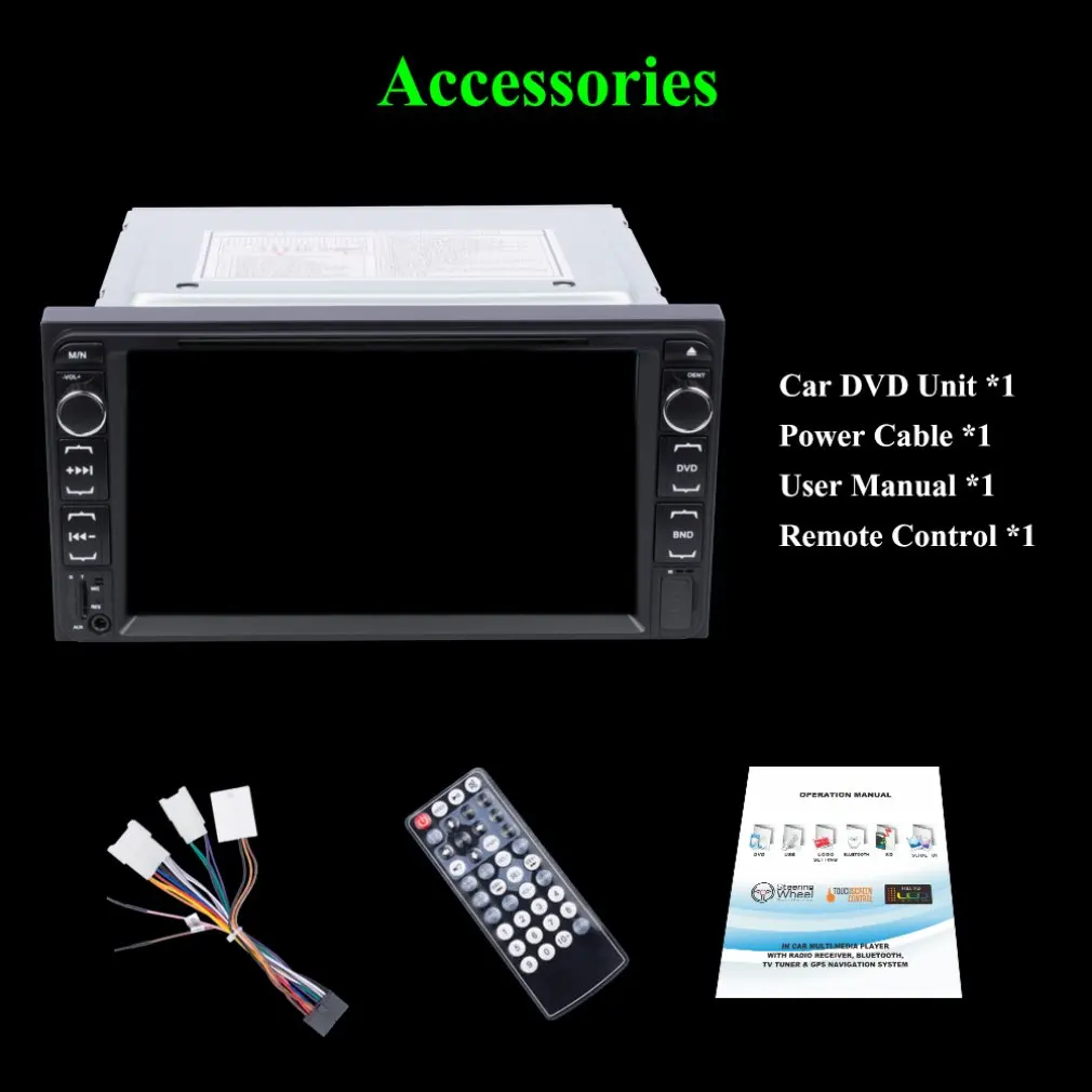 

7.0" Car DVD Player Radio Stereo with remote control Support MP3/FM/DVD/VCD