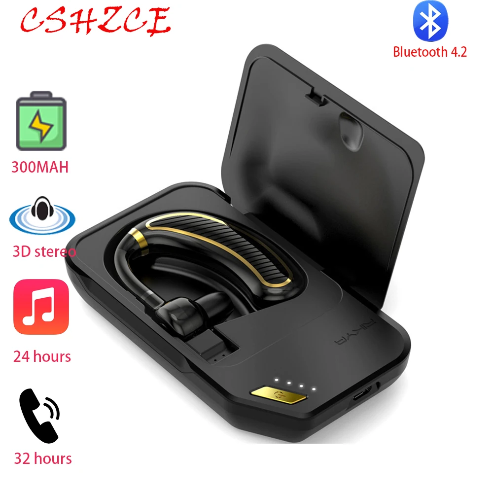 

For Business high quality K21 Business Bluetooth Headset Wireless Earphone with mic for iPhone Bluetooth V4.2 Phone Handsfree