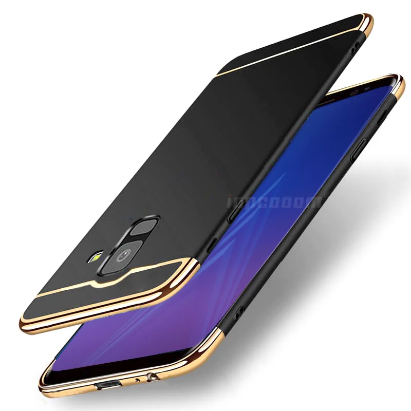 Для Samsung Galaxy J8 2018 чехол Роскошный 3 в 1 PC жесткий для J800 J800F SM чехол|Чехлы-накладки| |