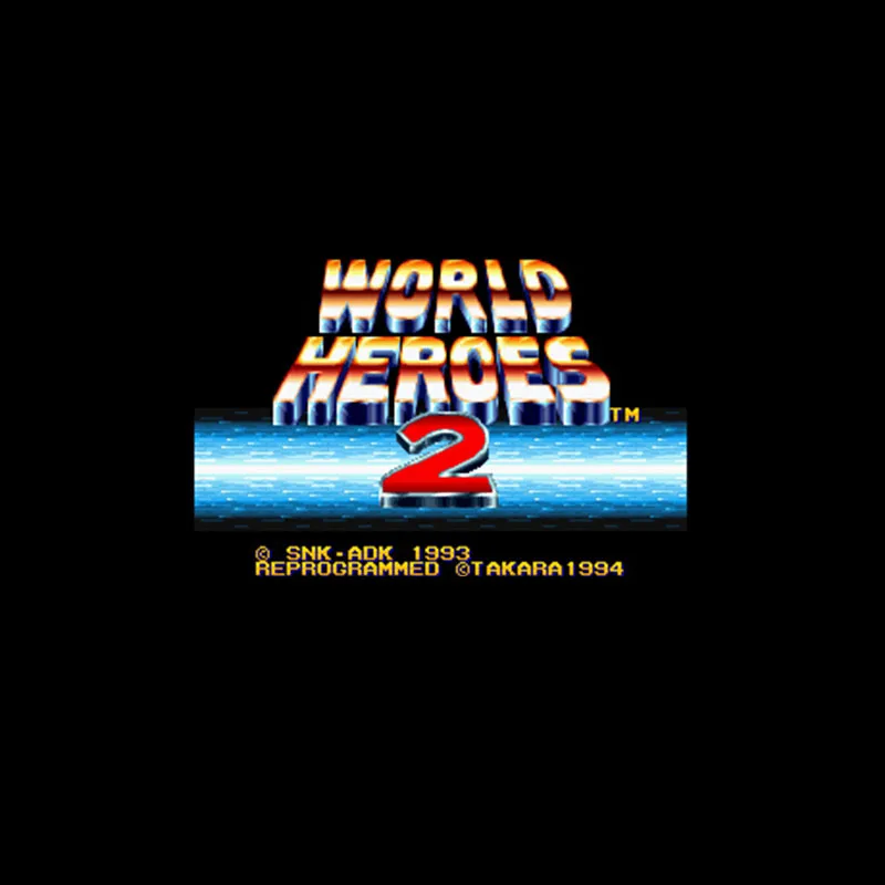 Игра World Heroes 2 16 бит большая серая игровая карта для NTSC игрока Прямая поставка |