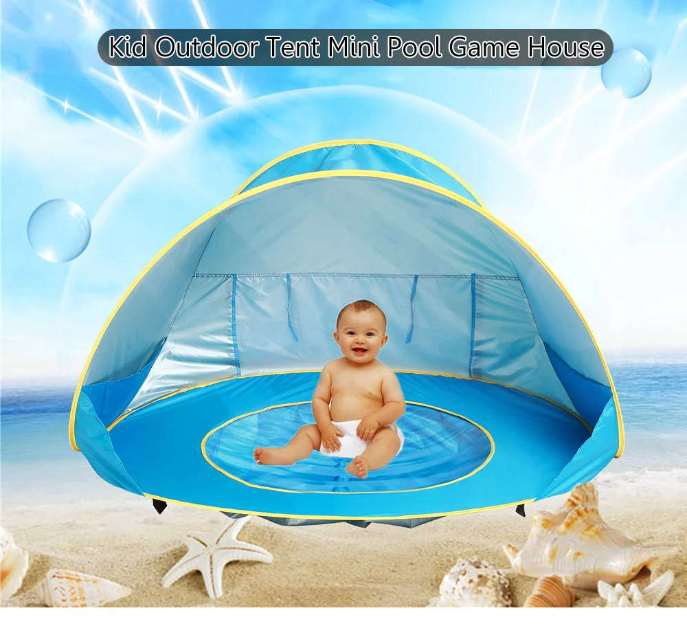 Детский складной открытый мини-бассейн палатка портативный всплывающий игровой дом кемпинг путешествия складной спортивный водонепроницаемый игровые домики