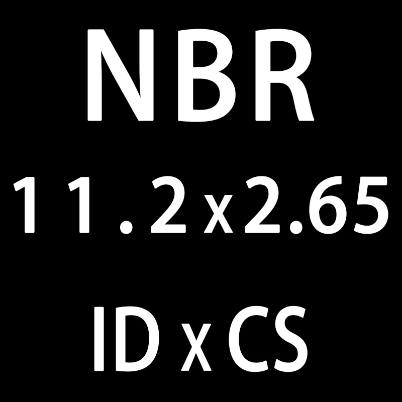 50 шт./лот резиновым кольцом NBR уплотнительное кольцо 2,65 мм Толщина ID10.6/11,2/11,8/12,5/13,2/14/15 мм нитрильная Резина уплотнительное кольцо прокладка кольца - Цвет: ID11.2mm