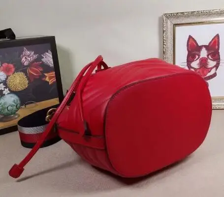 De Noir 22 Calidad Alta Hombro Diagonale 11 La Marca Lujo Cm Cubo Bolsa Moda blanc rose 21 Cuero Rétro bourgogne VSMUzqp