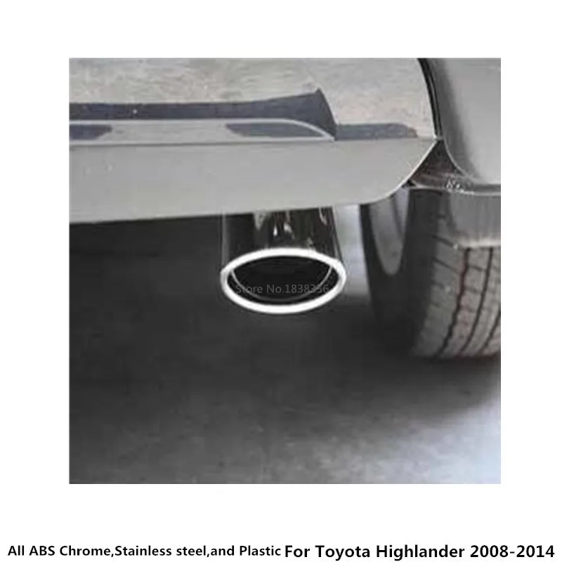 Для Toyota Highlander 2008 2009 2010 2011 2012 2013 Автомобильный наконечник выхлопной трубы из нержавеющей стали