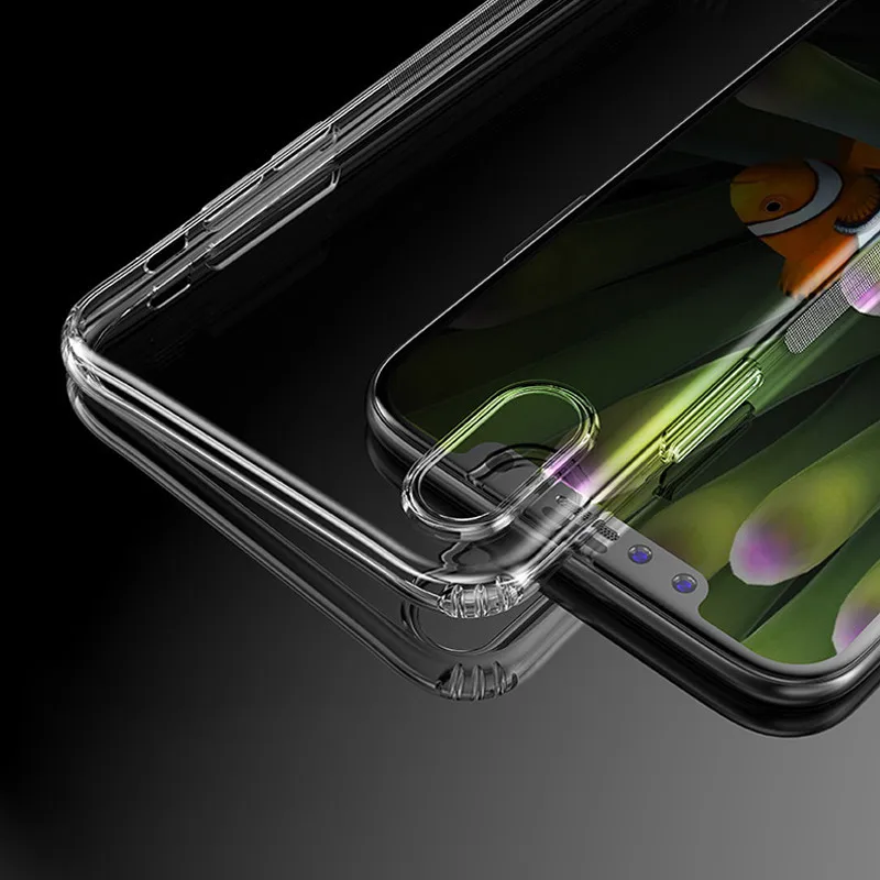 

WeeYRN Shockproof Soft TPU Case For iPhone 8 7 6 6S Plus Silicon Transparent Clear Phone Cases For iPhone XS MAX XR X thin Cover