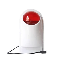 Free Shipping Wireless Flash Strobe Outdoor Sound Siren Red Light for Home Security Protect Alarm System