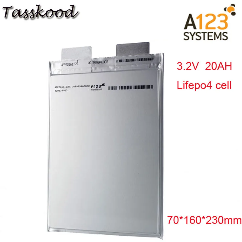 Без налогов литий-полимерный аккумулятор A123 lifepo4 3,2 v 20000mah a123 20ah prismatic Lifepo4 аккумулятор для использования для электровелосипеда A123 3,2 V