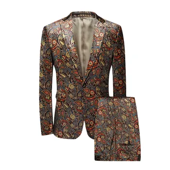 

2 Pieces Mens Suit Slim Fit One Button Peak Notch Lapel Tuxedo for Party Wedding Banquet Nightclub Blazer+Pant 7.15