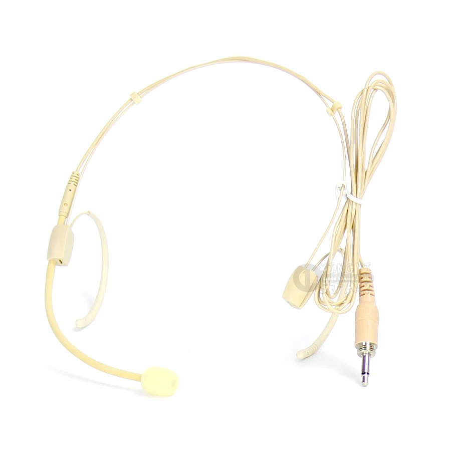 الجلد عقال سماعة الميكروفون 3.5 ملليمتر ذكر برغي قفل headworn ميكروفون كاريوكي نظام ميكروفونات bodypack الارسال اللاسلكي